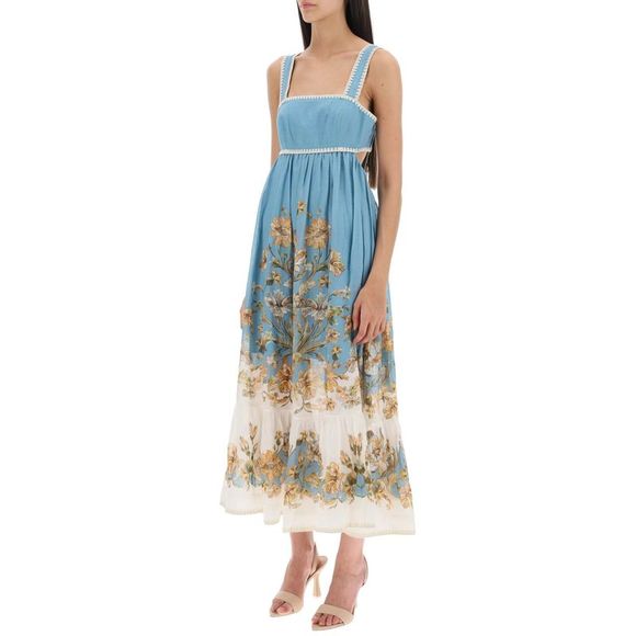 Zimmermann 'Chintz' Ramie Midi Dress - Picture 4 of 4